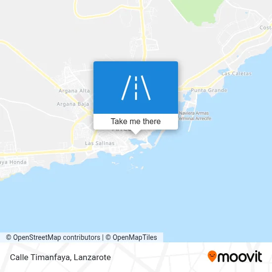Calle Timanfaya map