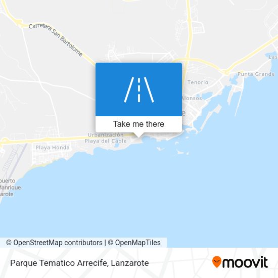 Parque Tematico Arrecife map