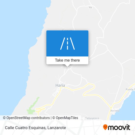 Calle Cuatro Esquinas map