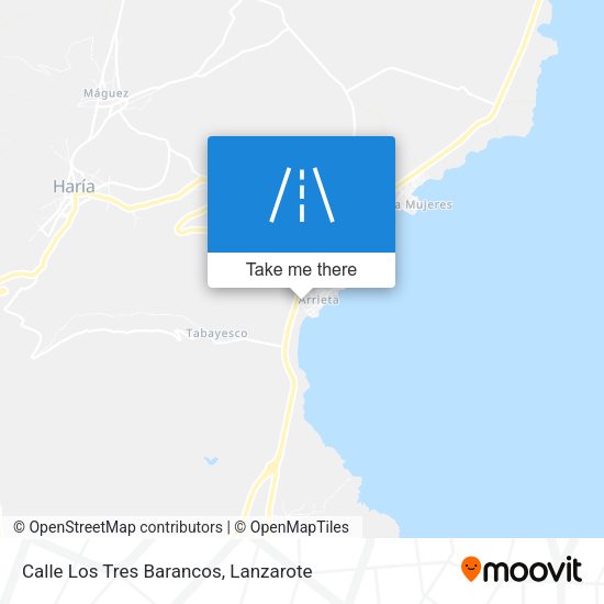 Calle Los Tres Barancos map