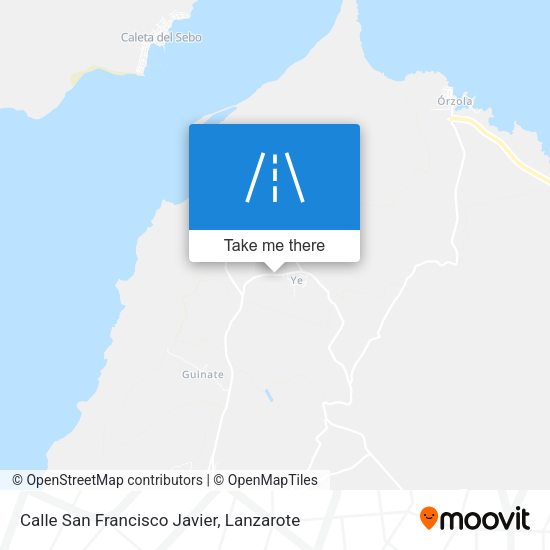 Calle San Francisco Javier map