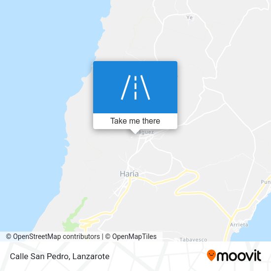 Calle San Pedro map