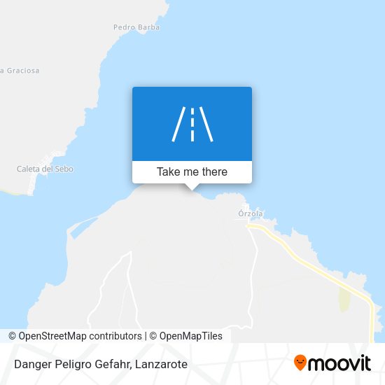 Danger Peligro Gefahr map