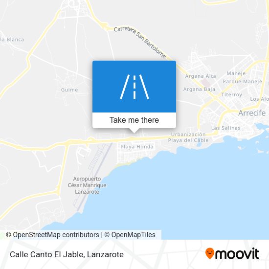 Calle Canto El Jable map
