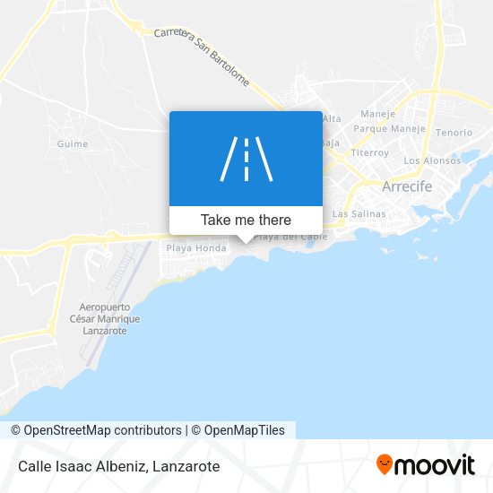 Calle Isaac Albeniz map