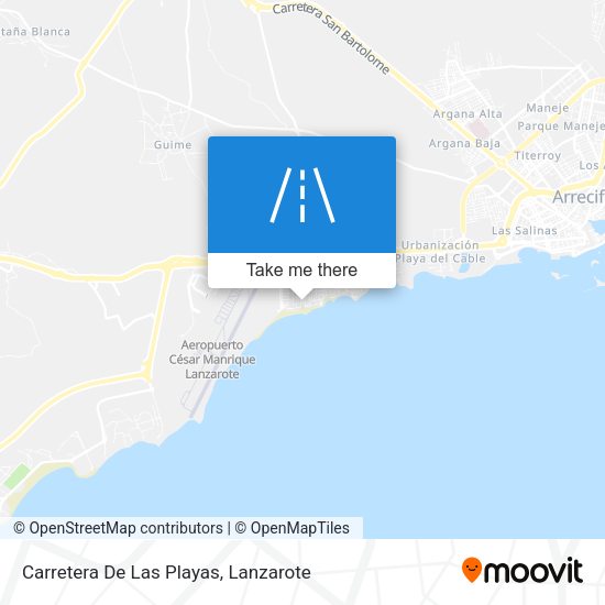Carretera De Las Playas map