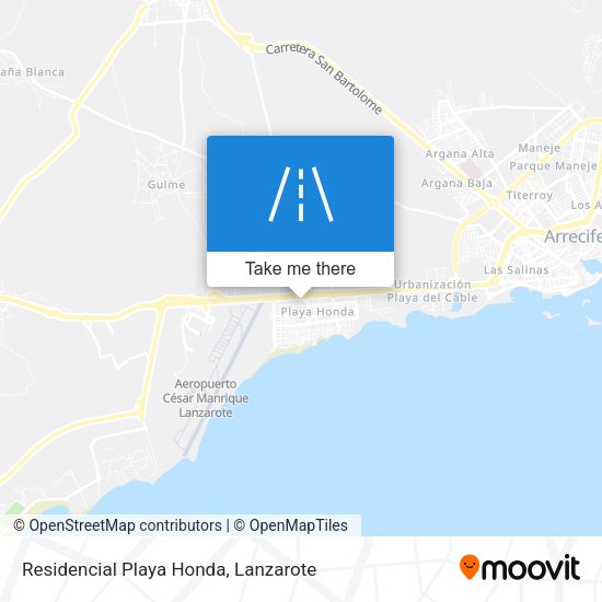 Residencial Playa Honda map