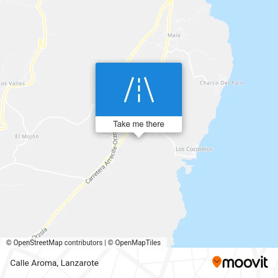 Calle Aroma map