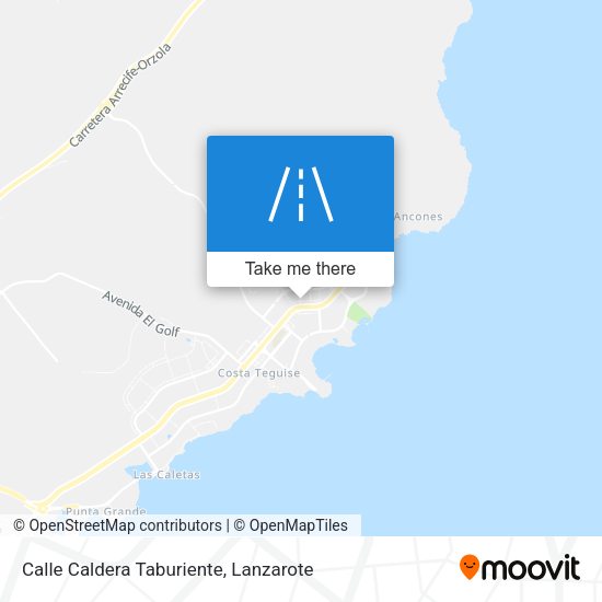 Calle Caldera Taburiente map