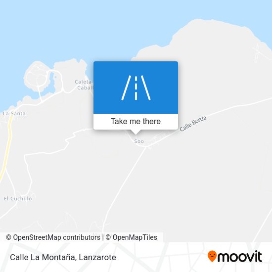 Calle La Montaña map