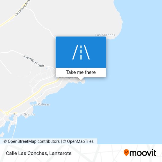 Calle Las Conchas map