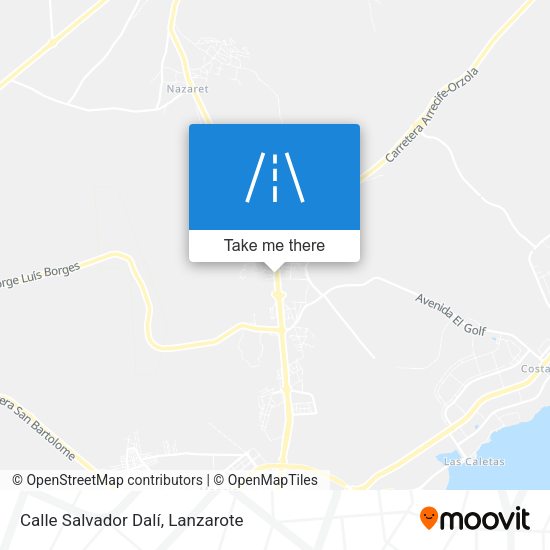 Calle Salvador Dalí map