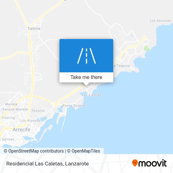 Residencial Las Caletas map