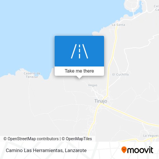Camino Las Herramientas map