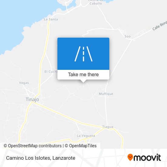 Camino Los Islotes map