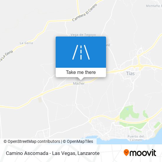 Camino Ascomada - Las Vegas map