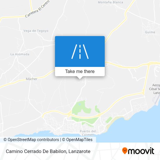 Camino Cerrado De Babilon map