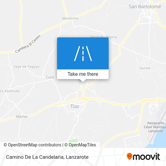 Camino De La Candelaria map