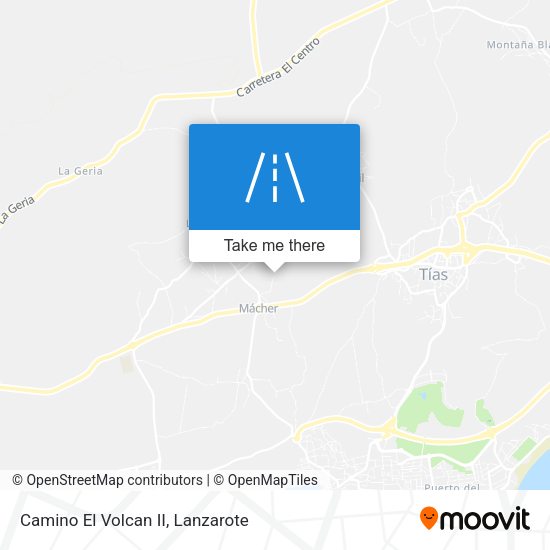Camino El Volcan II map
