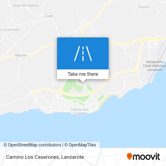 Camino Los Caserones map
