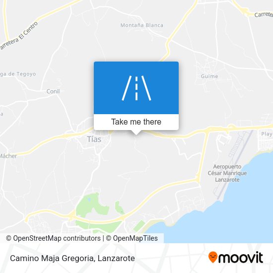 Camino Maja Gregoria map