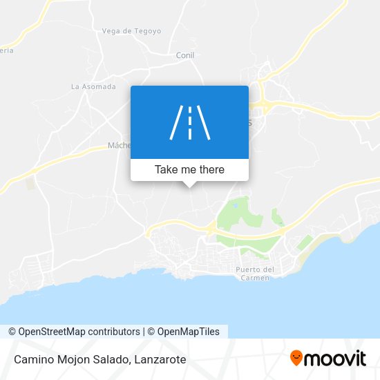 Camino Mojon Salado map