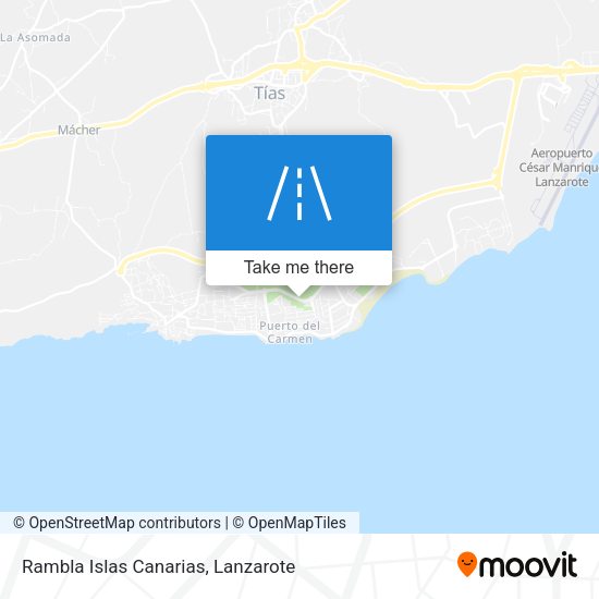 Rambla Islas Canarias map