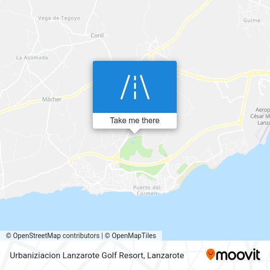 Urbaniziacion Lanzarote Golf Resort map