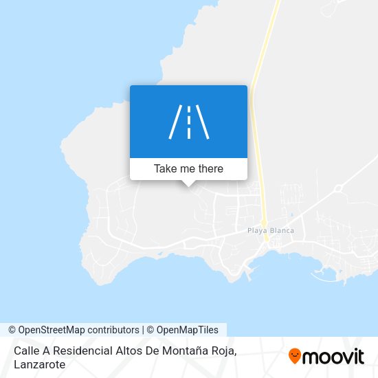 Calle A Residencial Altos De Montaña Roja map