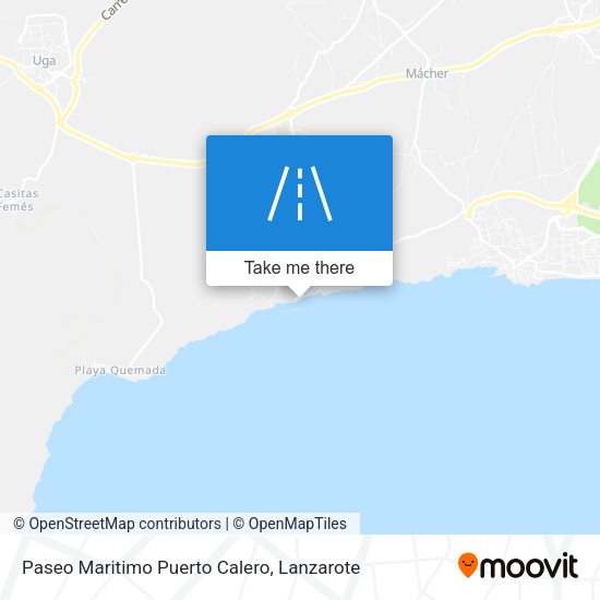 Paseo Maritimo Puerto Calero map