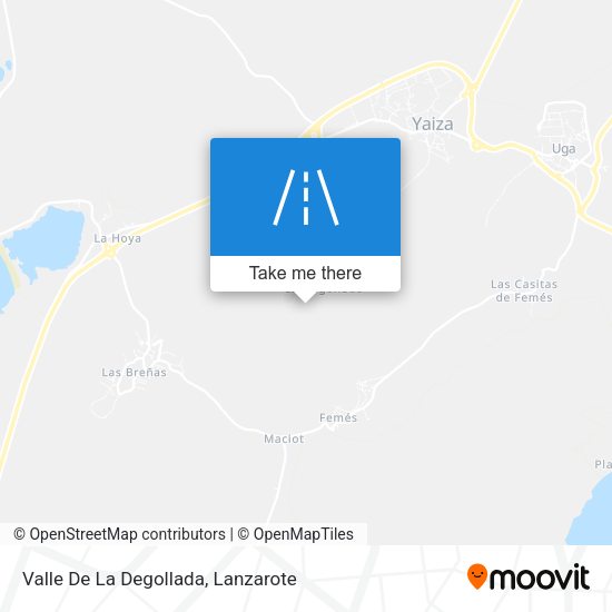 Valle De La Degollada map