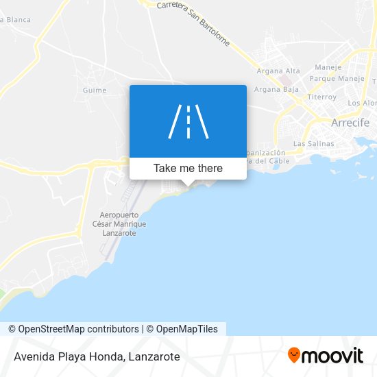 Avenida Playa Honda map