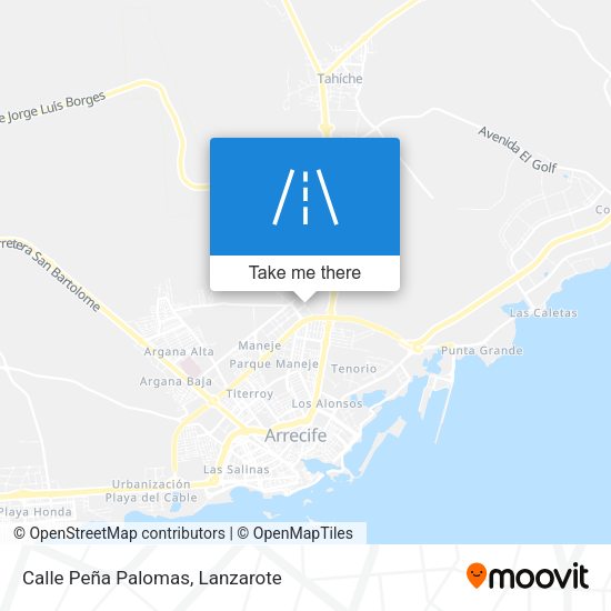 Calle Peña Palomas map