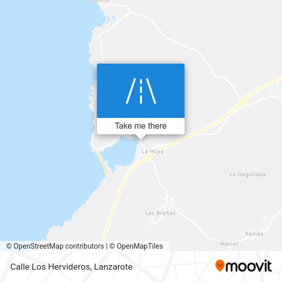 Calle Los Hervideros map
