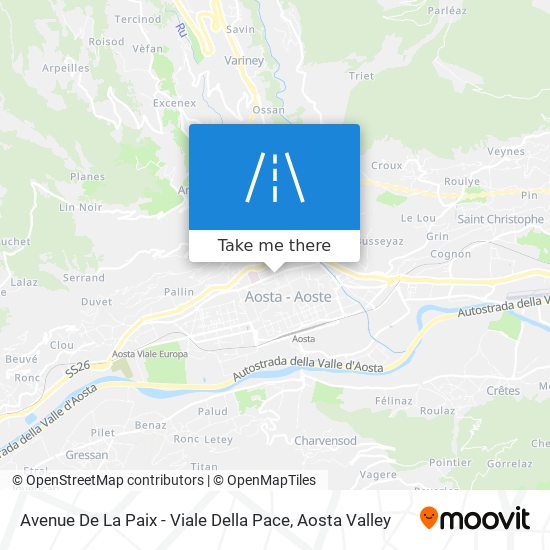 Avenue De La Paix - Viale Della Pace map