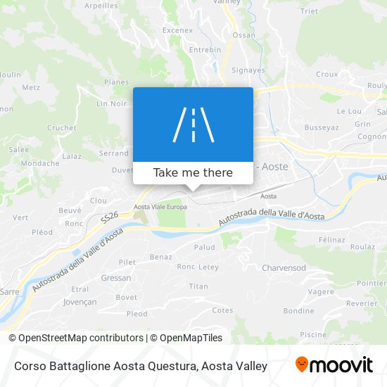 Corso Battaglione Aosta Questura map