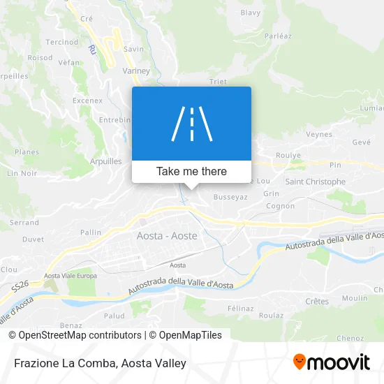 Frazione La Comba map