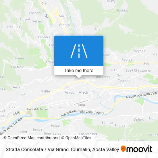 Strada Consolata / Via Grand Tournalin map
