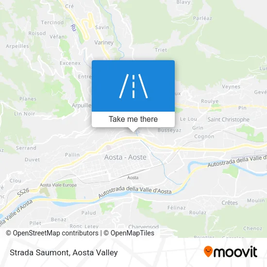 Strada Saumont map