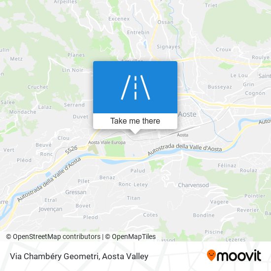 Via Chambéry Geometri map