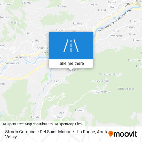 Strada Comunale Del Saint-Maurice - La Roche map