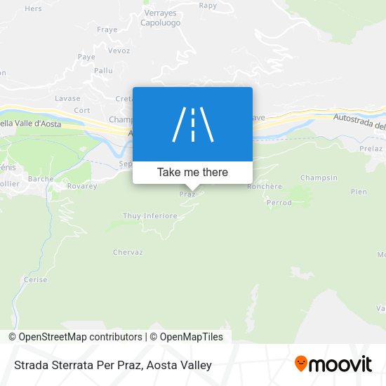Strada Sterrata Per Praz map