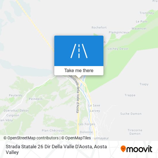 Strada Statale 26 Dir Della Valle D'Aosta map