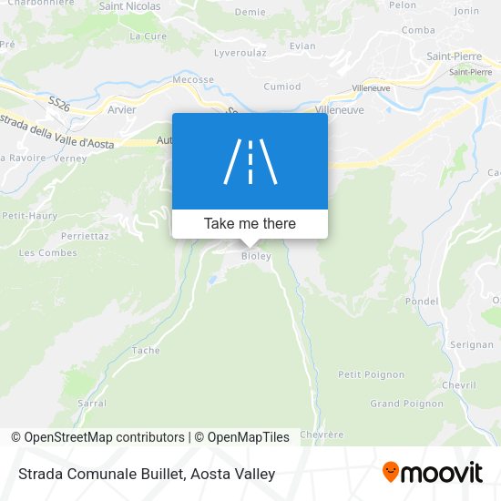 Strada Comunale Buillet map