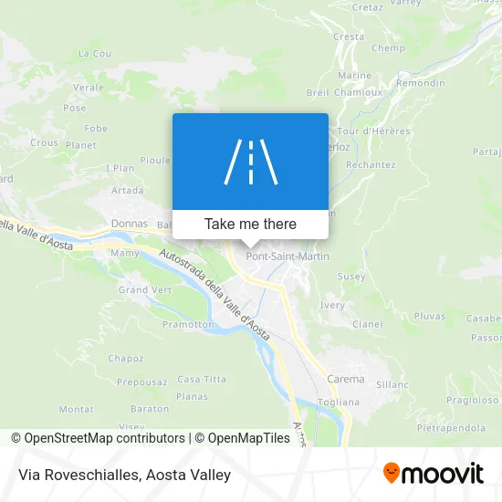 Via Roveschialles map