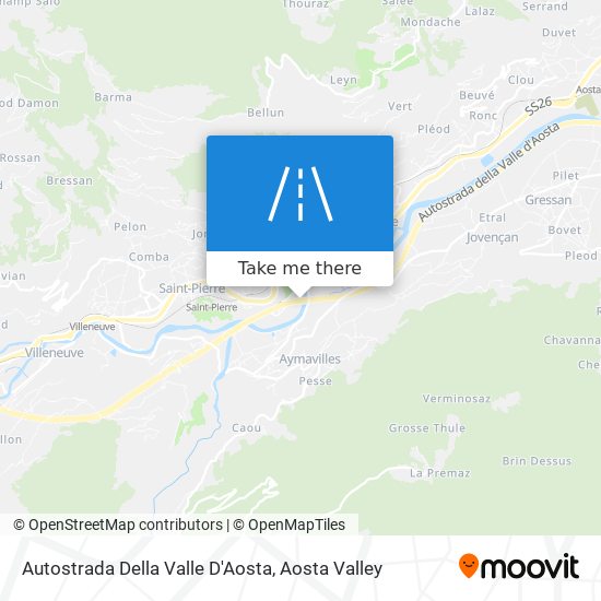 Autostrada Della Valle D'Aosta map