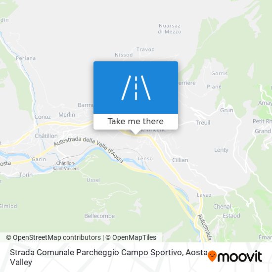 Strada Comunale Parcheggio Campo Sportivo map