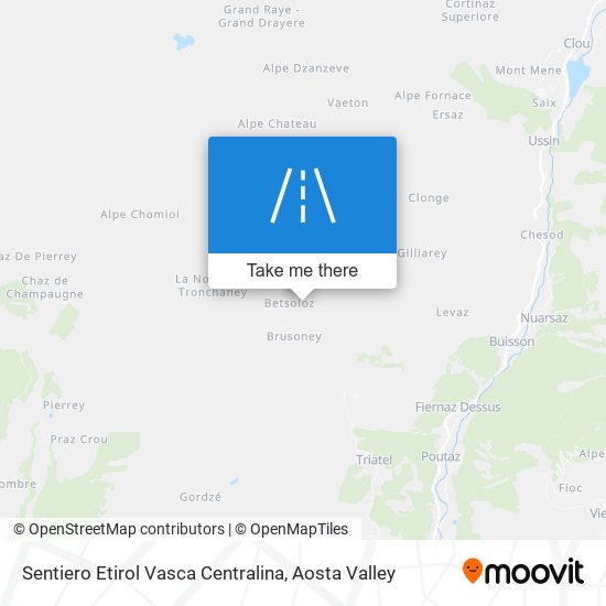 Sentiero Etirol Vasca Centralina map