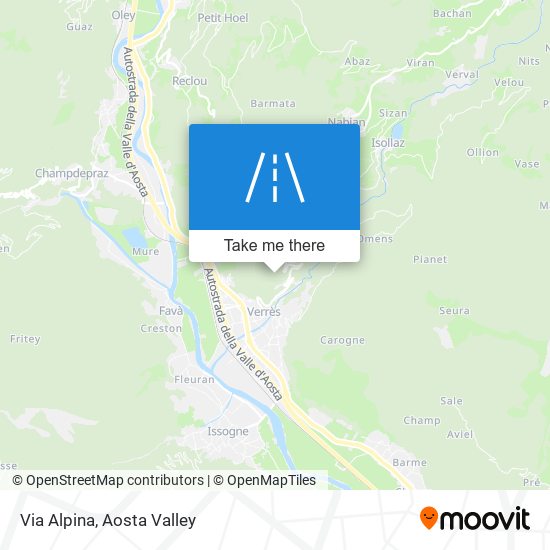 Via Alpina map
