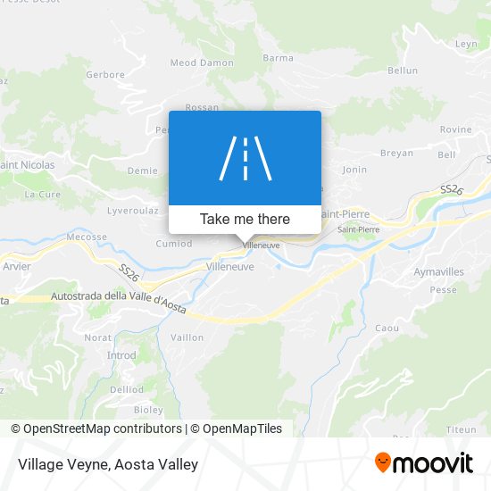 Village Veyne map